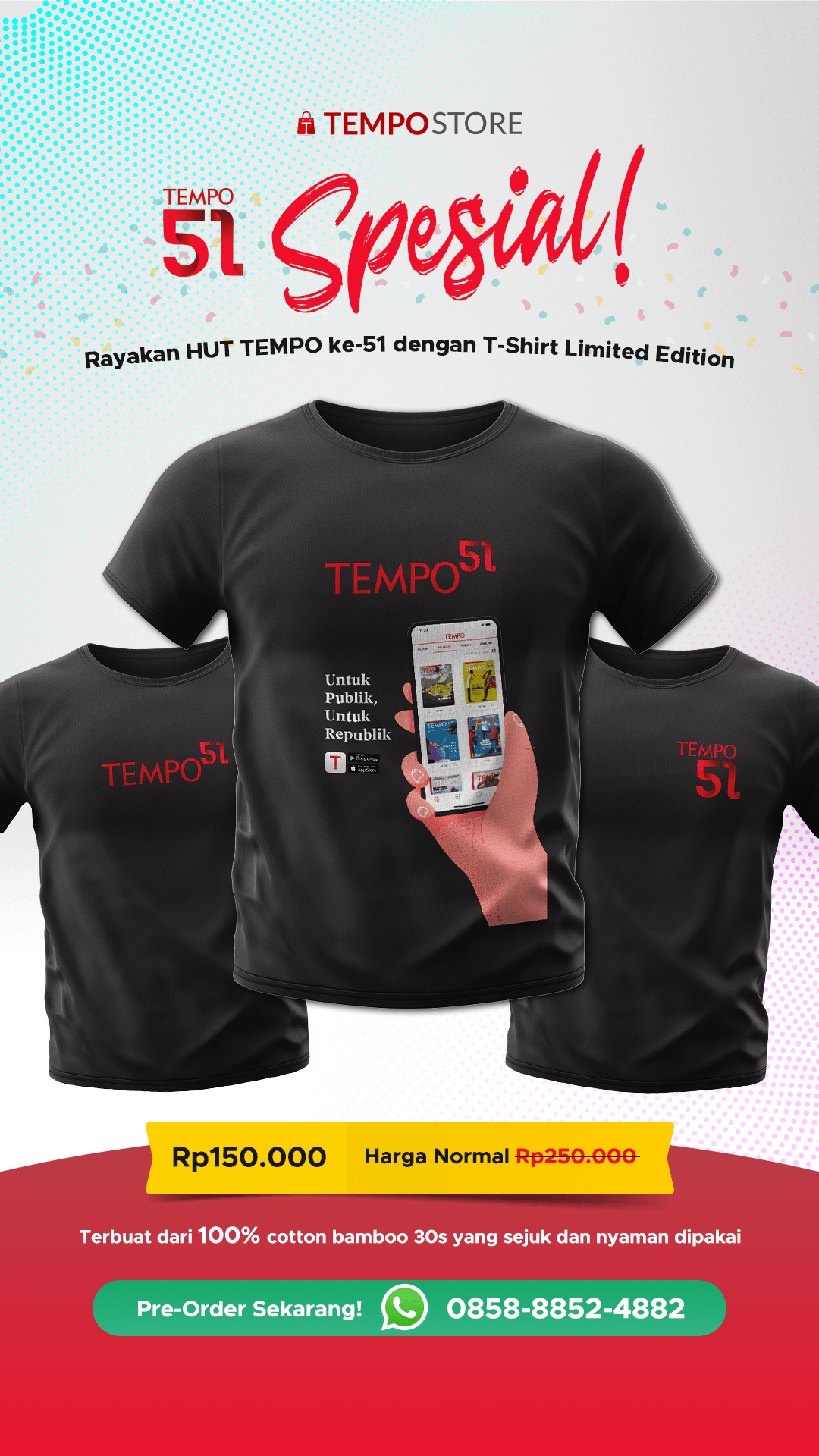 T-SHIRT SPECIAL EDITION 51th TEMPO